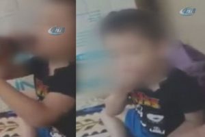 Rezalet! K&uuml;&ccedil;&uuml;k &ccedil;ocuğa sigara ve alkol i&ccedil;irip...