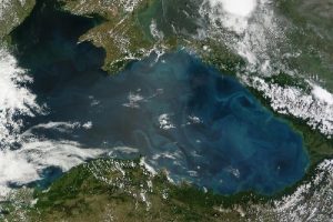 Karadeniz ve Boğaz'ın turkuaz rengi uzaydan g&ouml;r&uuml;nt&uuml;lendi
