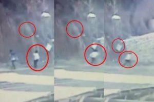 Kafasına kaya par&ccedil;aları d&uuml;şen gen&ccedil; hayatını kaybetti! O anlar kamerada