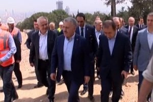 Bakan Arslan, &Ccedil;amlıca Televizyon Radyo Kulesi'nde incelemeler yaptı