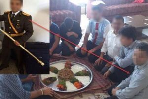 'Maklube' sofrasında fotoğrafları ortaya &ccedil;ıktı