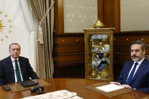 Erdoğan, Hakan Fidan'ı kabul etti