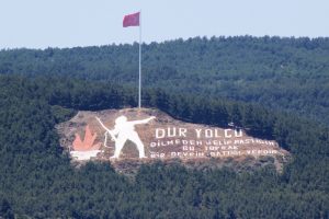 &Ccedil;anakkale'deki T&uuml;rk Bayrağı 13 metre daha y&uuml;kseltildi