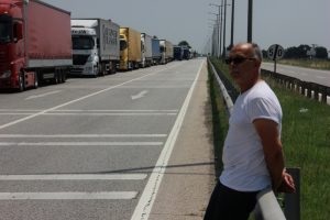 Kapıkule'de 20 kilometre tır kuyruğu