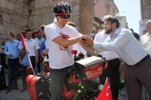 Bursa'dan Halisdemir'in memleketine kadar pedal &ccedil;evirecek