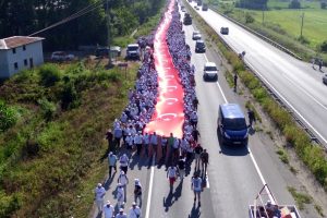 Adalet Y&uuml;r&uuml;y&uuml;ş&uuml; havadan g&ouml;r&uuml;nt&uuml;lendi