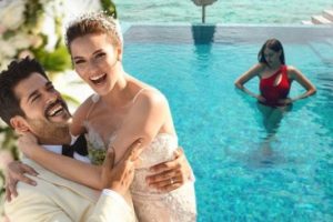 Fahriye Evcen ile Burak &Ouml;z&ccedil;ivit'in balayından ilk fotoğraf geldi