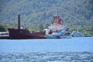 Yunan sahil g&uuml;venliğinin ateş a&ccedil;tığı T&uuml;rk gemisi Muğla'dan ayrıldı
