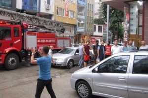 Yangın ihbarına giden itfaiye ve polis şoke oldu