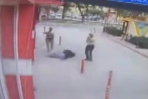 Bursa'da polisin şehit olma anı kameraya yansıdı!