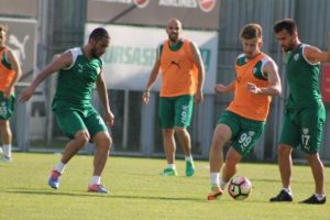 Bursaspor gol &ccedil;alışması yaptı