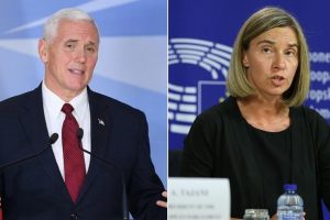 Pence ile Mogherini'den Kıbrıs m&uuml;zakerelerine destek