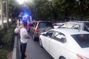 Habere giden gazeteciler kaza yaptı