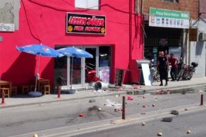 Cinnet getiren d&ouml;nerci ortalığı savaş alanına &ccedil;evirdi