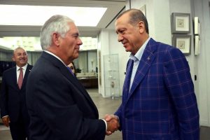Erdoğan Tillerson'ı kabul etti