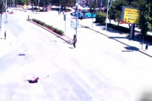 &Ccedil;orum'da y&uuml;rekleri ağza getiren kaza!