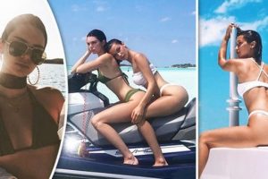 Kendall Jenner ve Bella Hadid'in Mikonos tatili