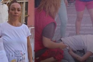 Park etme kavgasında hamile kadını tartakladılar!
