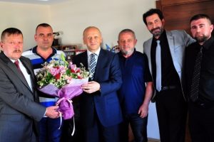 İneg&ouml;lspor'dan il&ccedil;e emniyetine ziyaret