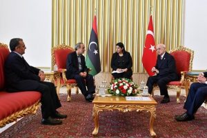 TBMM Başkanı Kahraman, Libya Y&uuml;ksek Devlet Konseyi Başkanını kabul etti