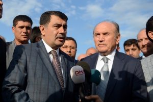 Vali Şahin ve Başkan Topbaş selin vurduğu b&ouml;lgeyi inceledi
