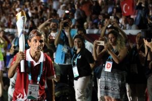 Samsun'da olimpiyat ateşi yandı