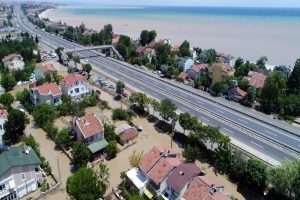 İstanbul'daki selin en &ccedil;ok etkilediği Silivri b&ouml;lgesi havadan g&ouml;r&uuml;nt&uuml;lendi