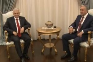 Başbakan Yıldırım, Akıncı ile bir araya geldi