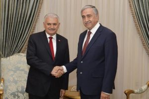 Akıncı, Başbakan Yıldırım'ı kabul etti