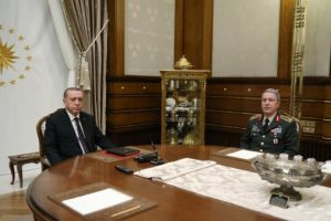Cumhurbaşkanı Erdoğan Orgeneral Akar'ı kabul etti