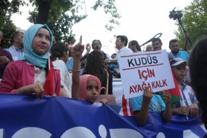 İsrail'in Kud&uuml;s kuşatması Bursa'da protesto edildi