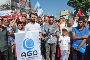 Bursa'da İsrail'in Mescid-i Aksa'ya y&ouml;nelik ihlallerine tepki