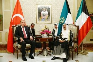 Erdoğan, Kuveyt Emiri Şeyh Sabah ile g&ouml;r&uuml;şt&uuml;
