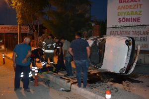 Kontrolden &ccedil;ıkan ara&ccedil; defalarca takla attı: 1 yaralı
