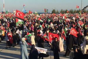 Yenikapı'da 'B&uuml;y&uuml;k Kud&uuml;s Mitingi' d&uuml;zenlendi