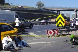 TEM'de feci kaza: 1 &ouml;l&uuml;