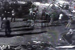 Parktaki asker uğurlamasında kan aktı