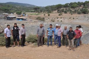 Mahallelinin k&ouml;m&uuml;r ocağı tepkisi