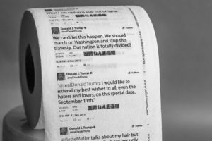 Trump'ın tweetleri tuvalet kağıdı oldu