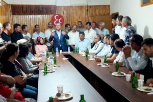 MHP İl Başkanı Topçu Bursa Mudanyalılarla buluştu
