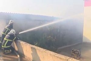 Gaziantep'te iplik fabrikasında yangın