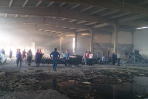 İplik fabrikasındaki yangın kontrol altına alındı