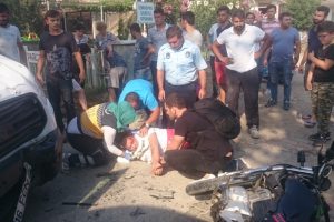 Bursa'da kamyonet ile motosiklet &ccedil;arpıştı: 2 yaralı