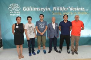 Avrupa &uuml;&ccedil;&uuml;nc&uuml;s&uuml;nden Bursa Nil&uuml;fer Belediye Başkanı Bozbey'e ziyaret