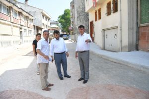 Bursa Muradiye'de sokaklar yenileniyor!