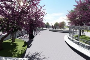 Bursa İneg&ouml;l'e modern meydan parkı