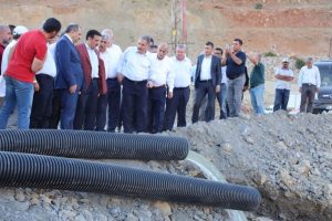 Bakan T&uuml;fenkci &Ccedil;at Barajı'nda incelemelerde bulundu