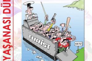 KKTC'de tepki &ccedil;eken karikat&uuml;r