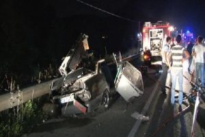 Beykoz'da feci kaza: 2 ölü, 1 ağır yaralı