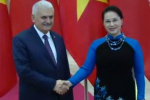Yıldırım, Vietnam Meclis Başkanı Ngan ile g&ouml;r&uuml;şt&uuml;
